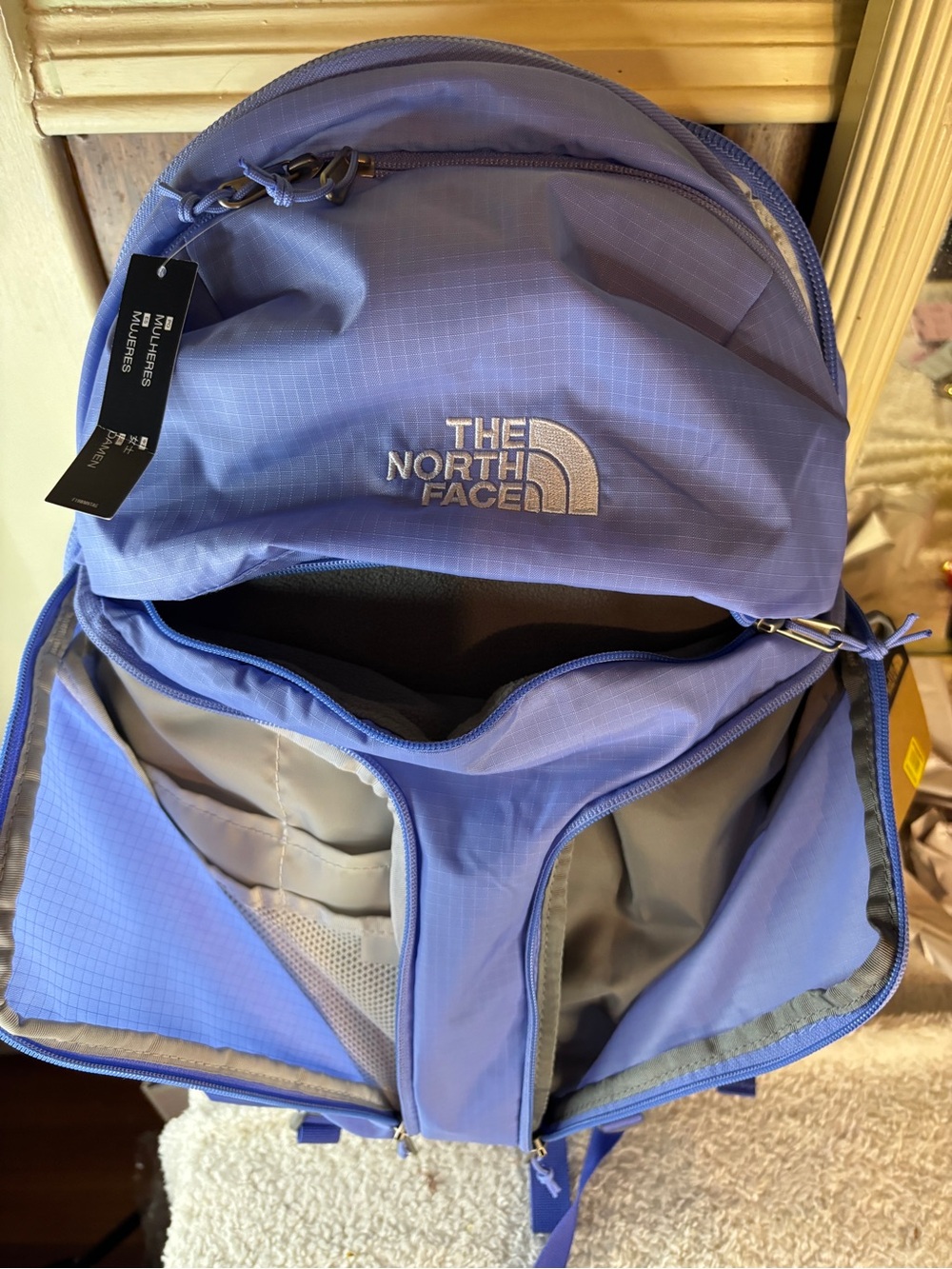 The North Face Surge Everyday Backpack TNF Virtual Blue-In One Size Large NWT - Picture 8 of 13